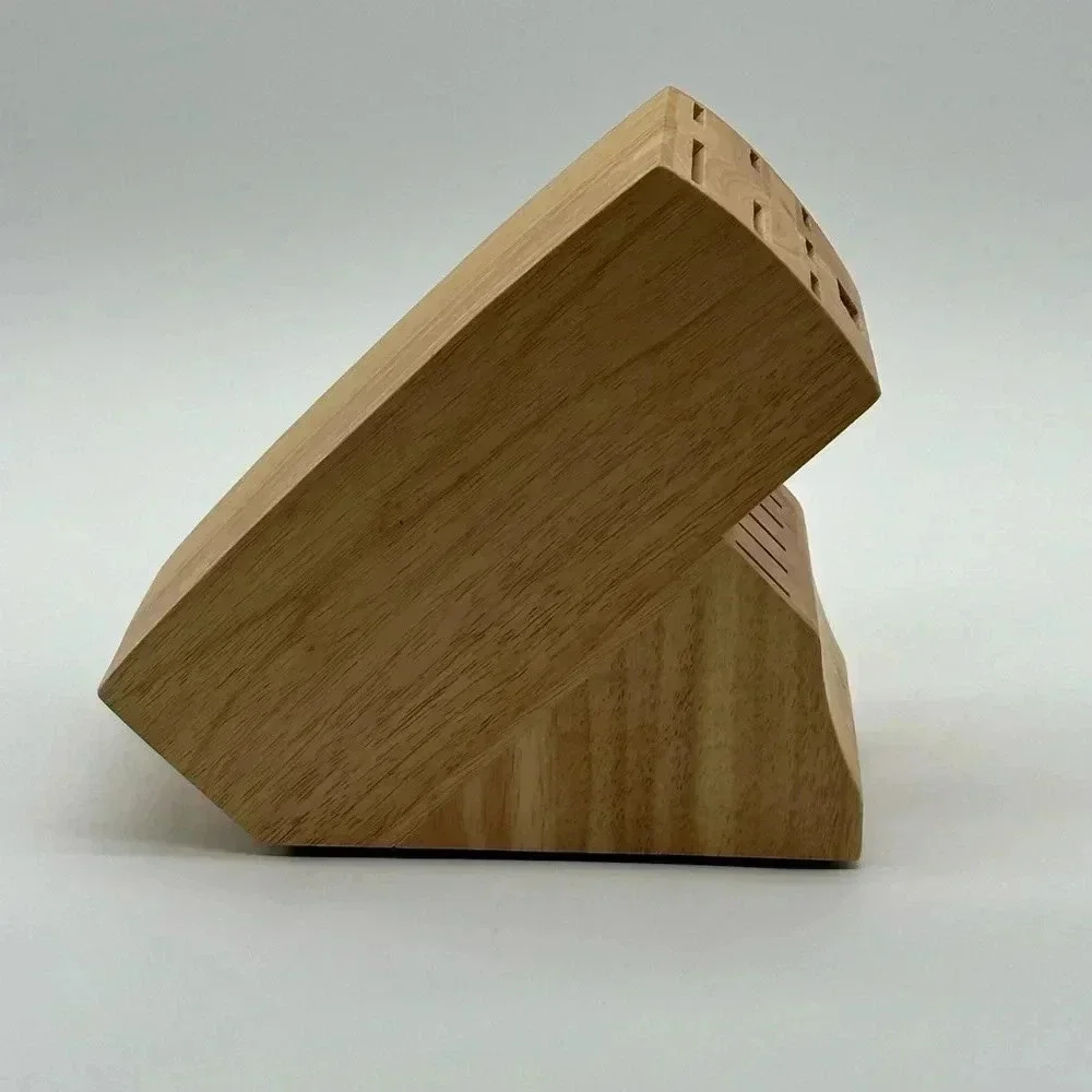 Chicago Cutlery 14 Slot‎ Wood Knife Block Only Counter Top Wooden Knife Holder